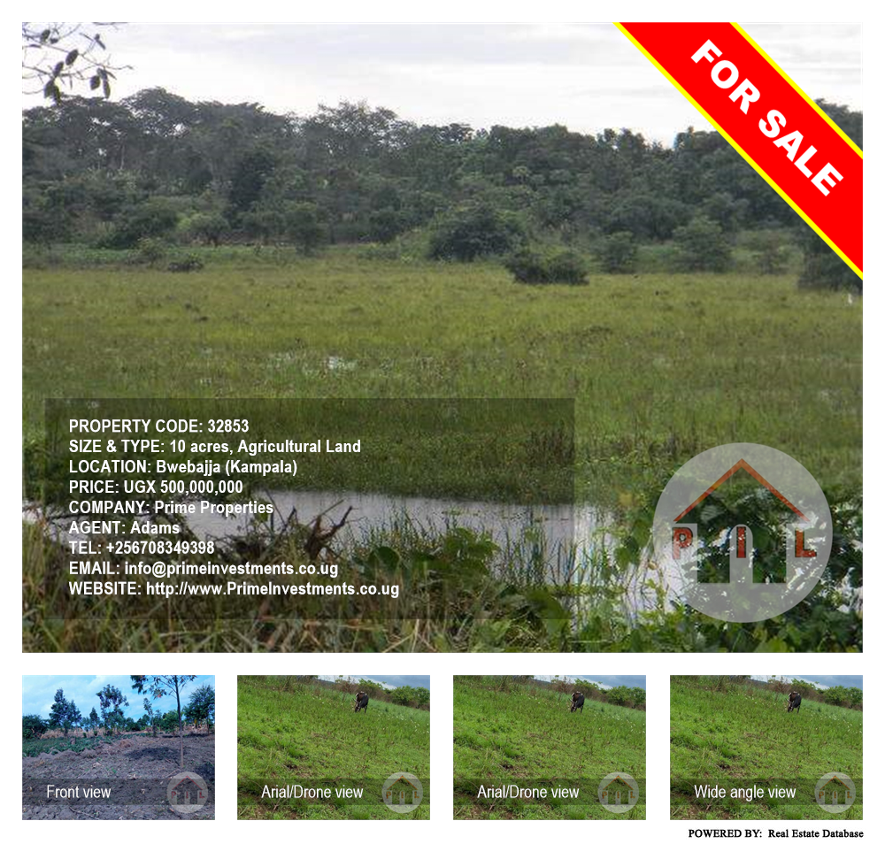 Agricultural Land  for sale in Bwebajja Kampala Uganda, code: 32853