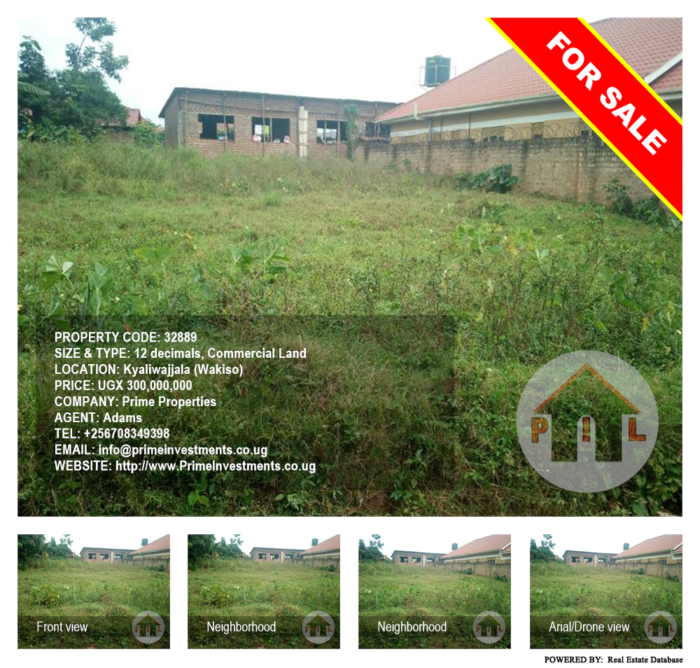 Commercial Land  for sale in Kyaliwajjala Wakiso Uganda, code: 32889