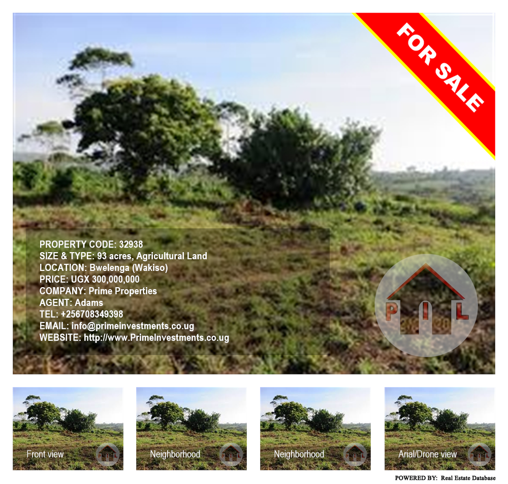 Agricultural Land  for sale in Bwelenga Wakiso Uganda, code: 32938