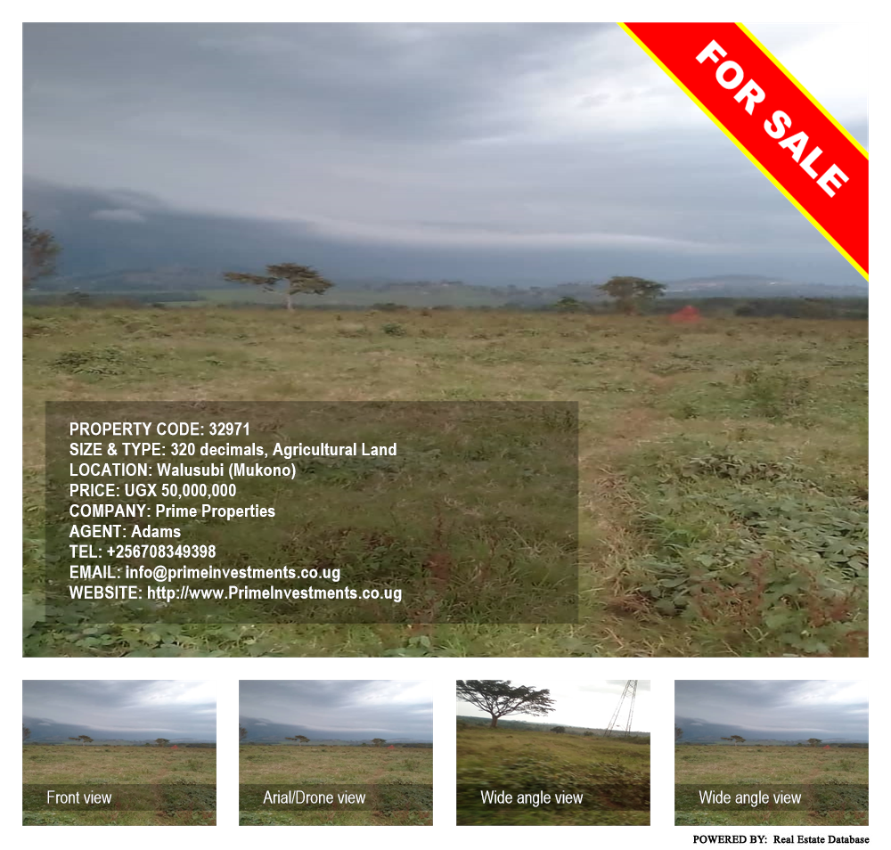 Agricultural Land  for sale in Walusubi Mukono Uganda, code: 32971