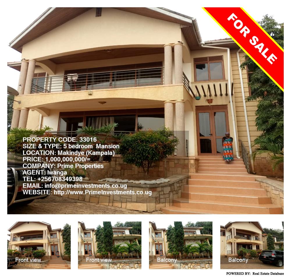 5 bedroom Mansion  for sale in Makindye Kampala Uganda, code: 33016