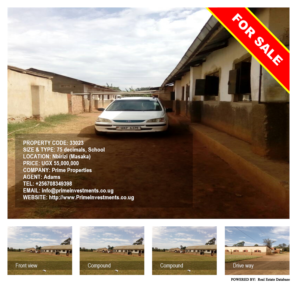 School  for sale in Nbirizi Masaka Uganda, code: 33023