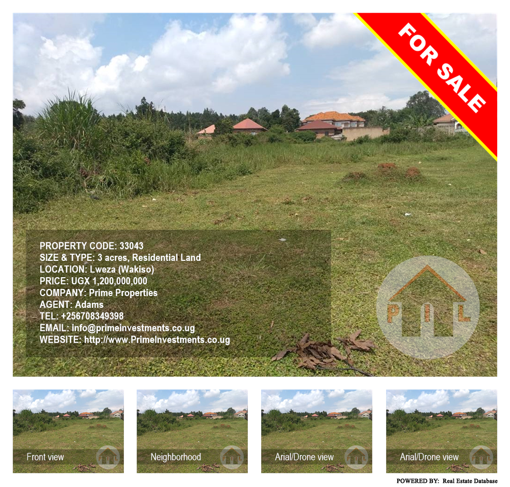 Residential Land  for sale in Lweza Wakiso Uganda, code: 33043