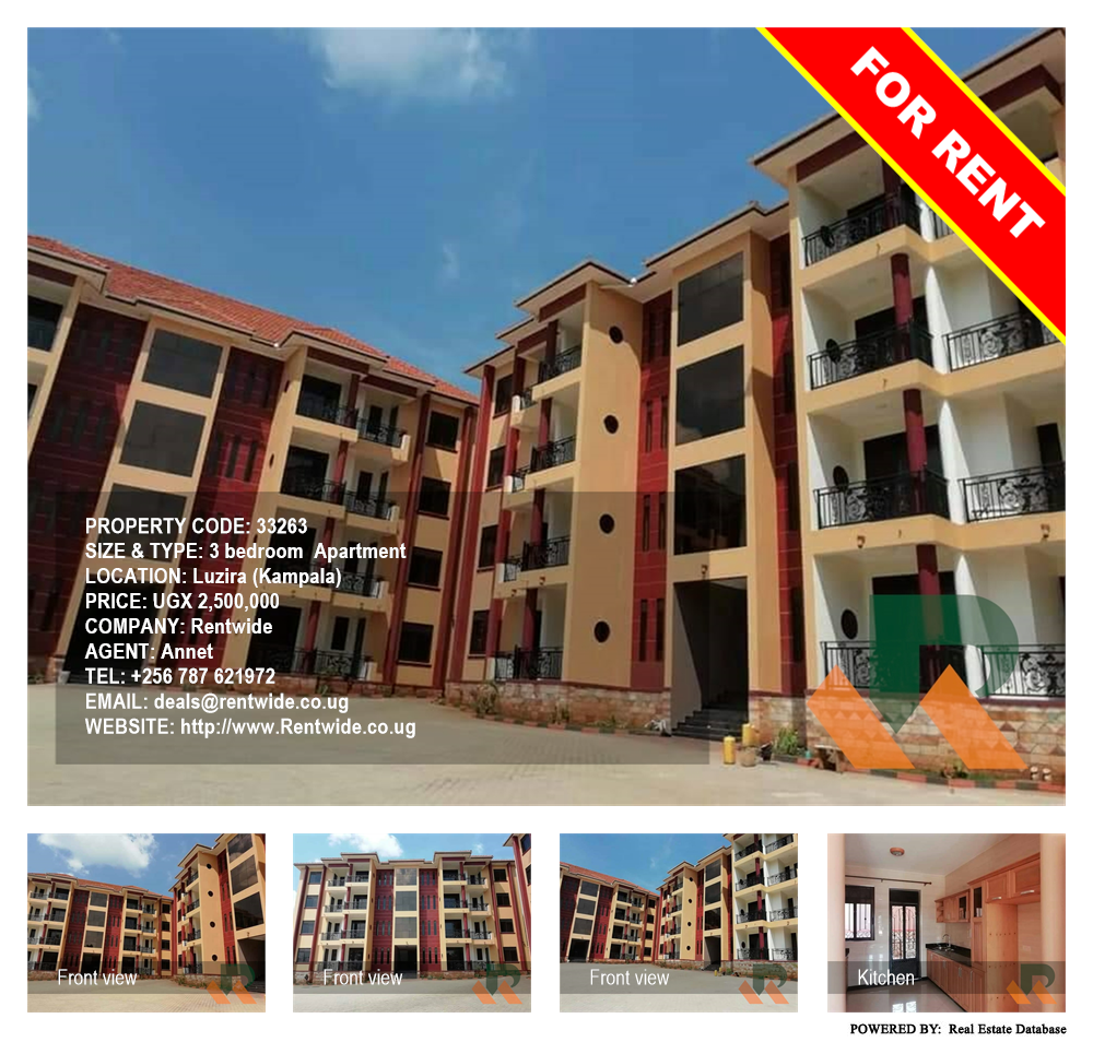 3 bedroom Apartment  for rent in Luzira Kampala Uganda, code: 33263
