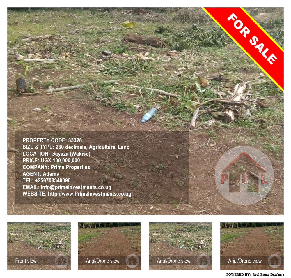 Agricultural Land  for sale in Gayaza Wakiso Uganda, code: 33328
