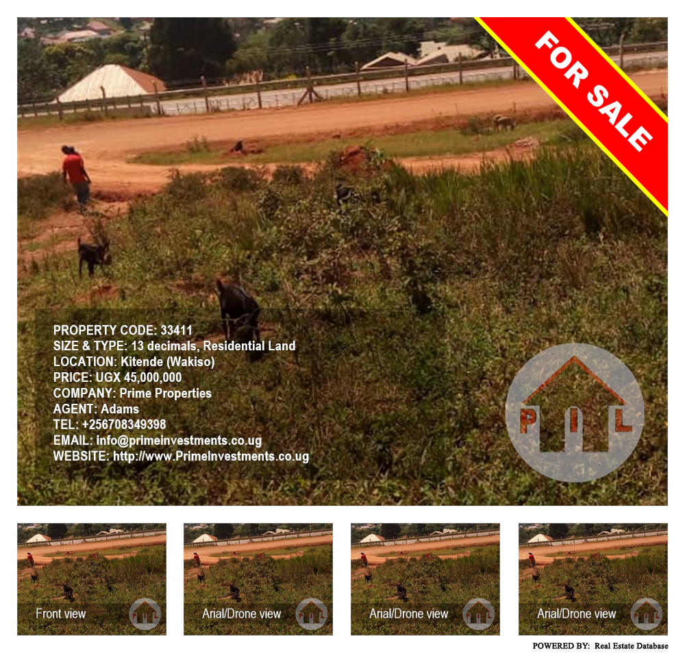 Residential Land  for sale in Kitende Wakiso Uganda, code: 33411