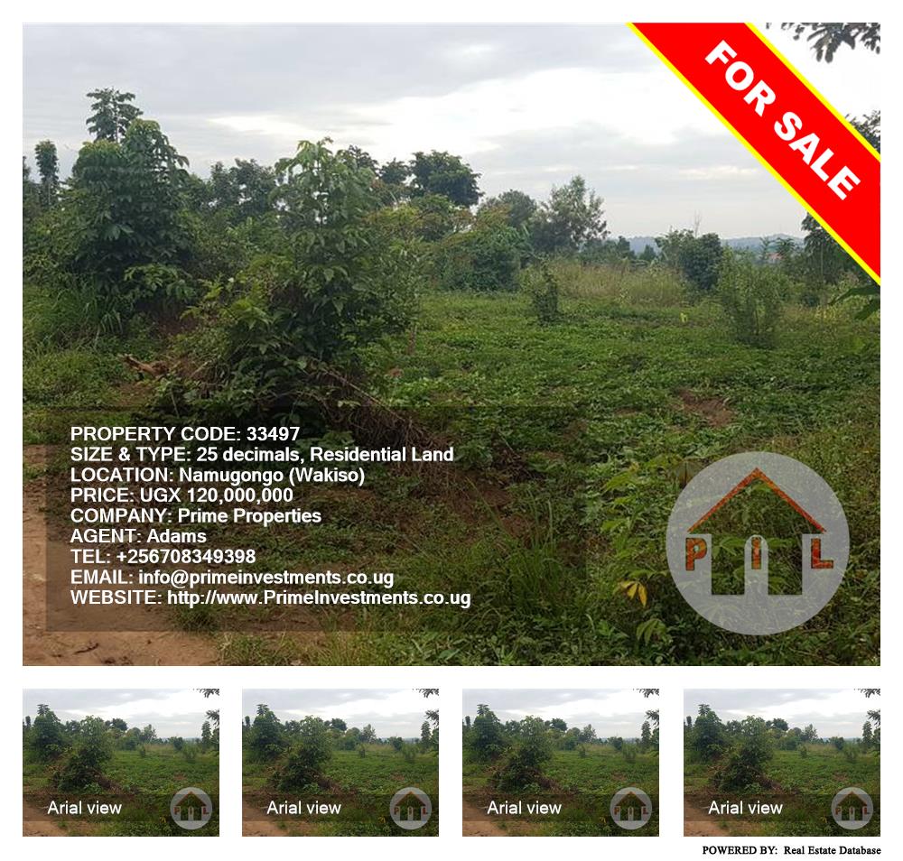 Residential Land  for sale in Namugongo Wakiso Uganda, code: 33497