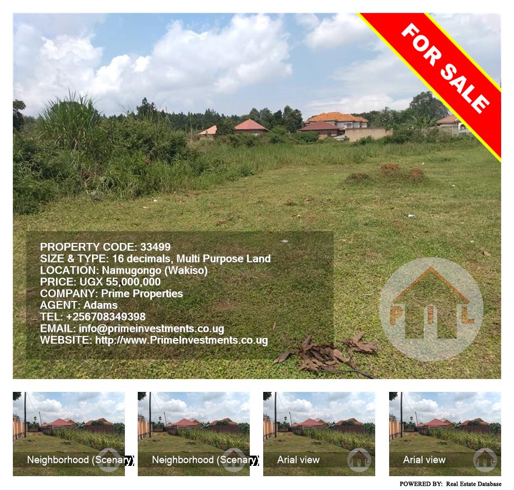 Multipurpose Land  for sale in Namugongo Wakiso Uganda, code: 33499