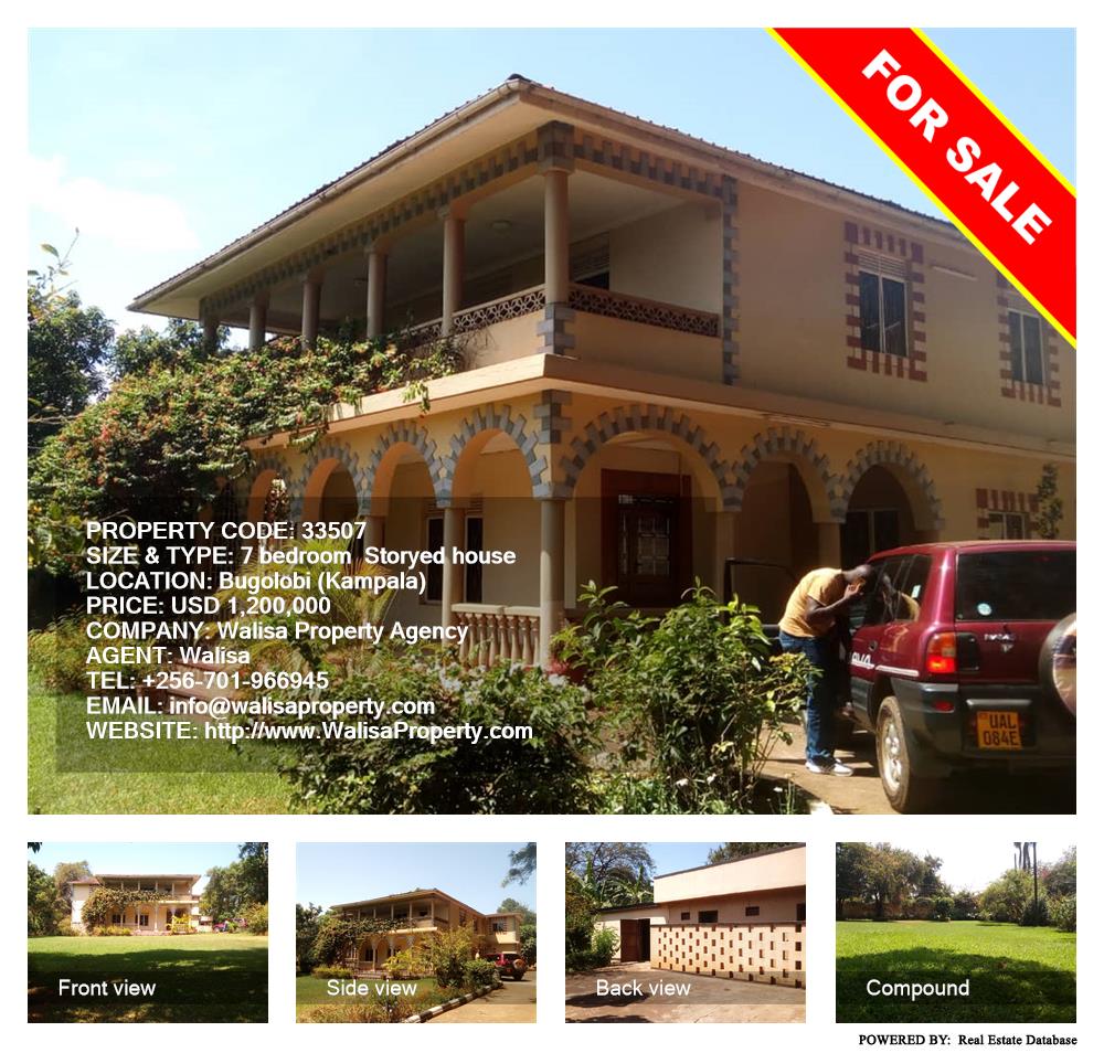 7 bedroom Storeyed house  for sale in Bugoloobi Kampala Uganda, code: 33507