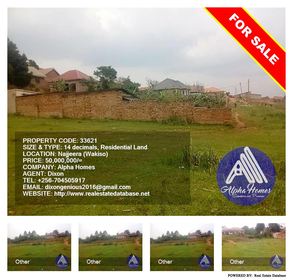 Residential Land  for sale in Najjera Wakiso Uganda, code: 33621