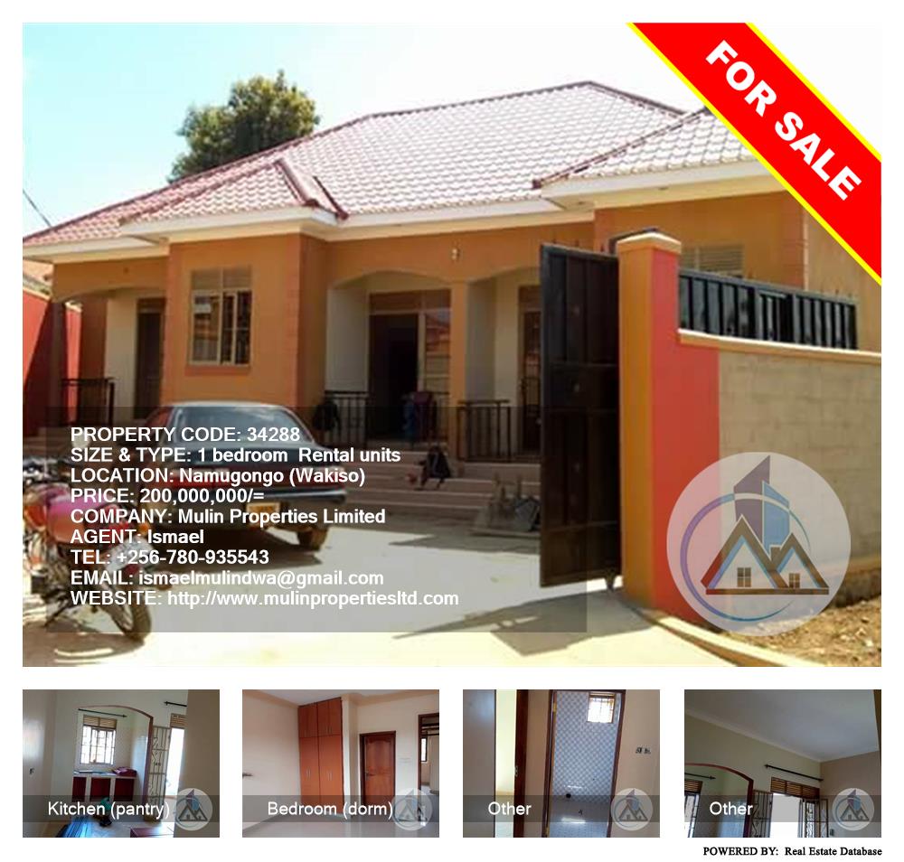 1 bedroom Rental units  for sale in Namugongo Wakiso Uganda, code: 34288