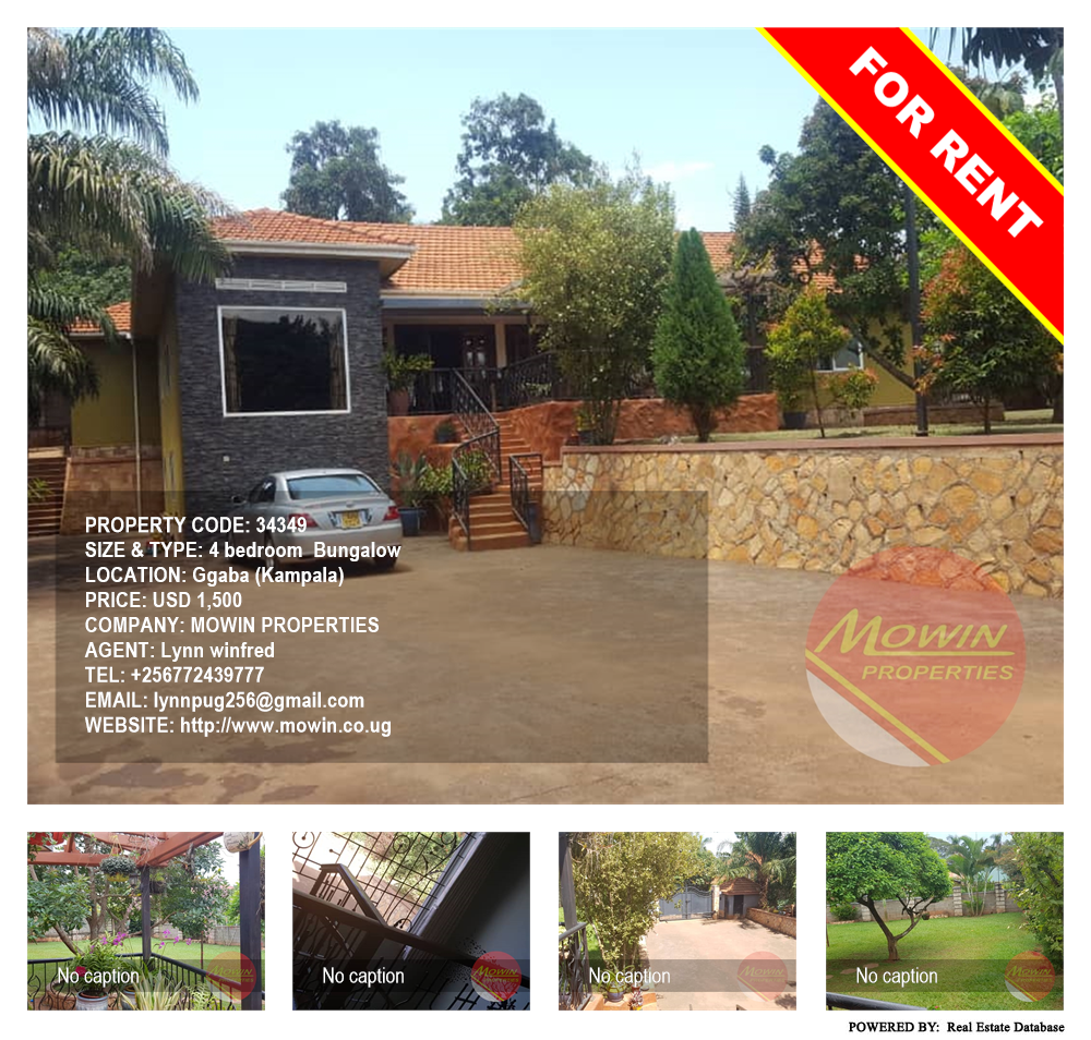 4 bedroom Bungalow  for rent in Ggaba Kampala Uganda, code: 34349