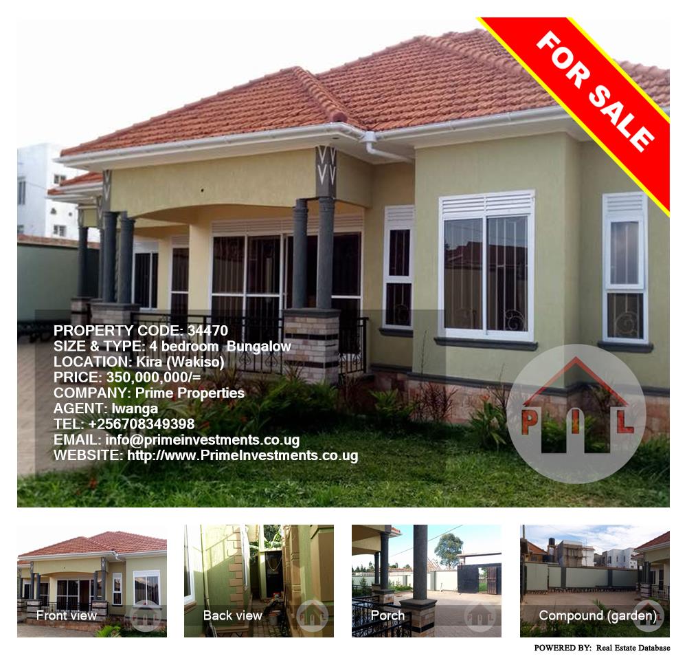 4 bedroom Bungalow  for sale in Kira Wakiso Uganda, code: 34470