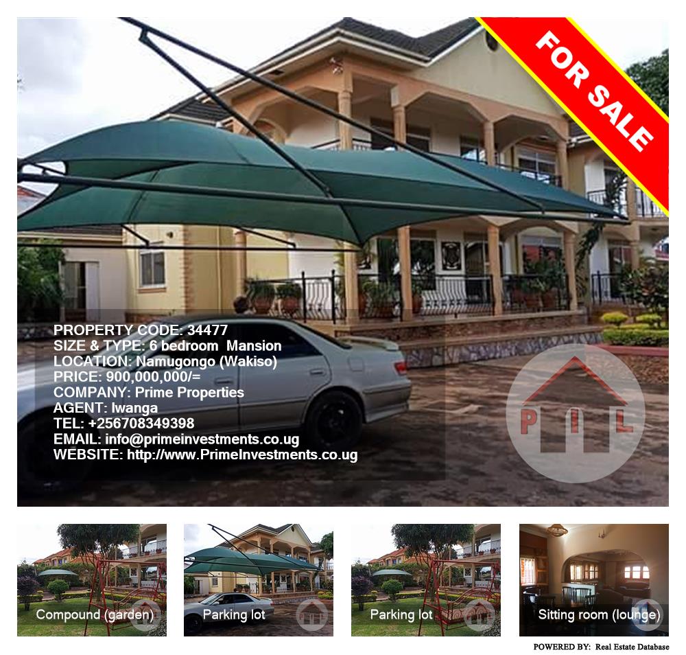 6 bedroom Mansion  for sale in Namugongo Wakiso Uganda, code: 34477