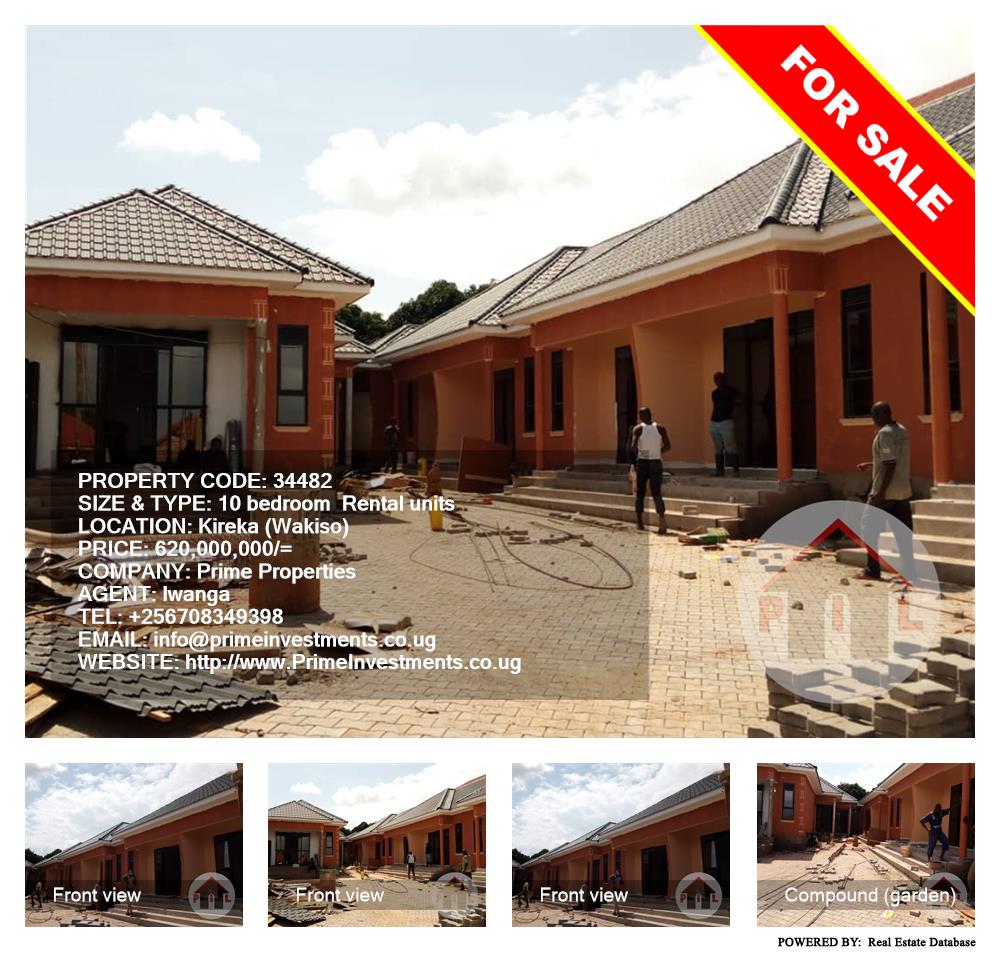 10 bedroom Rental units  for sale in Kireka Wakiso Uganda, code: 34482