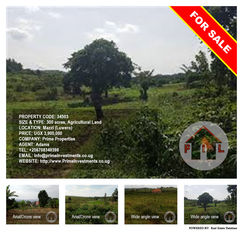 Agricultural Land  for sale in Mazzi Luweero Uganda, code: 34503