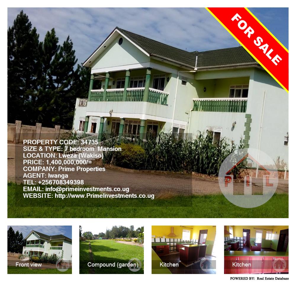 7 bedroom Mansion  for sale in Lweza Wakiso Uganda, code: 34735