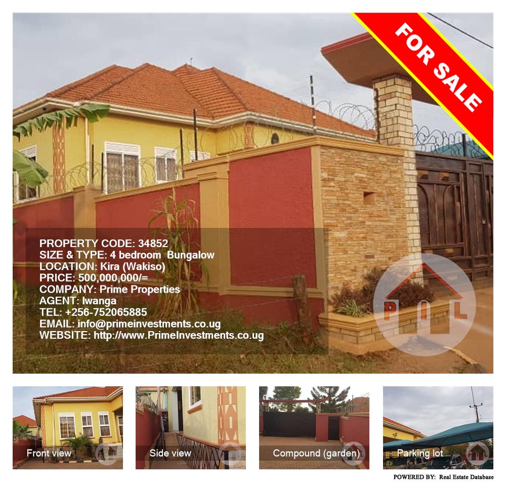 4 bedroom Bungalow  for sale in Kira Wakiso Uganda, code: 34852