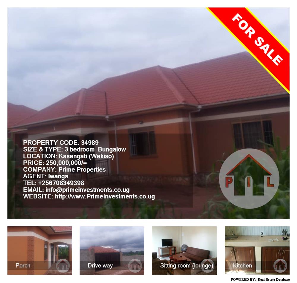 3 bedroom Bungalow  for sale in Kasangati Wakiso Uganda, code: 34989
