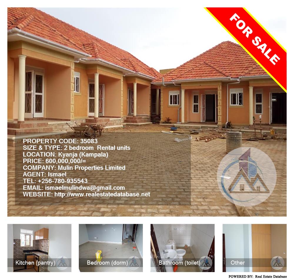 2 bedroom Rental units  for sale in Kyanja Kampala Uganda, code: 35083