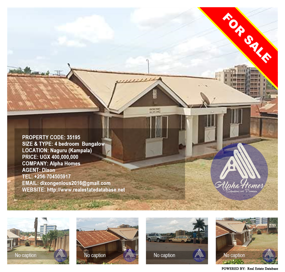4 bedroom Bungalow  for sale in Naguru Kampala Uganda, code: 35195