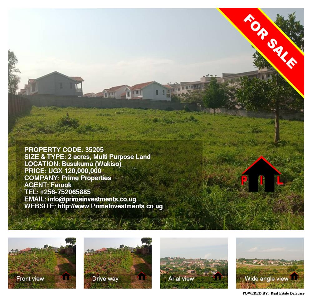 Multipurpose Land  for sale in Busukuma Wakiso Uganda, code: 35205