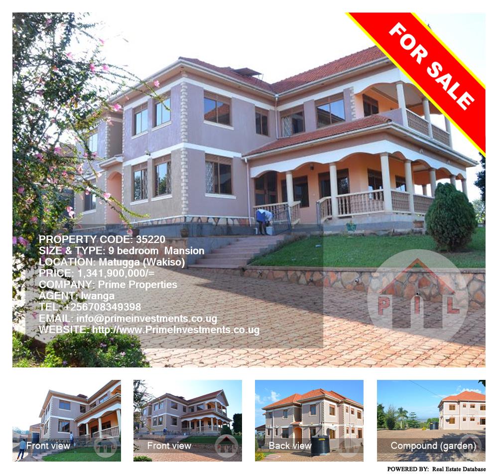 9 bedroom Mansion  for sale in Matugga Wakiso Uganda, code: 35220