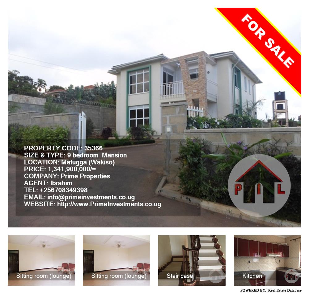 9 bedroom Mansion  for sale in Matugga Wakiso Uganda, code: 35366