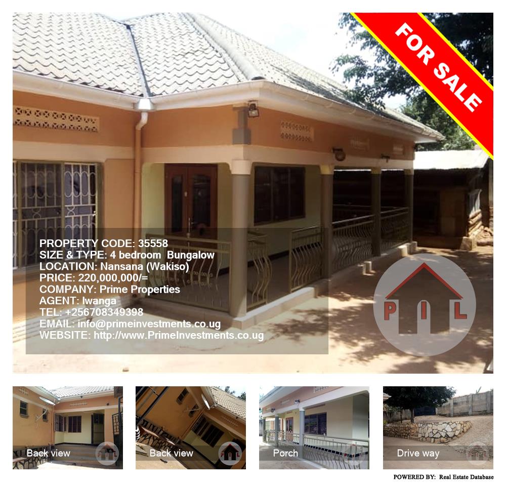 4 bedroom Bungalow  for sale in Nansana Wakiso Uganda, code: 35558