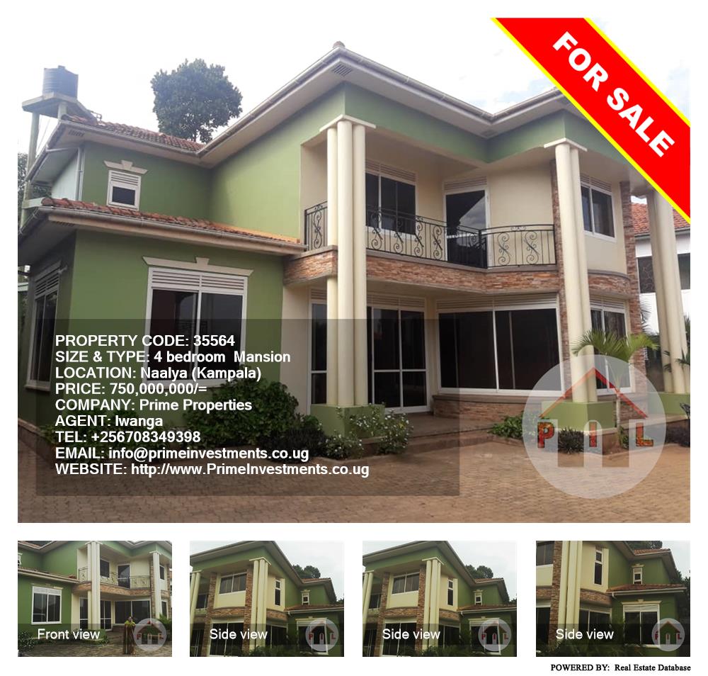 4 bedroom Mansion  for sale in Naalya Kampala Uganda, code: 35564