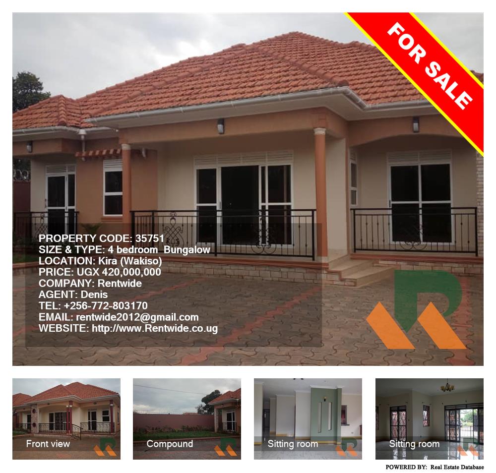 4 bedroom Bungalow  for sale in Kira Wakiso Uganda, code: 35751