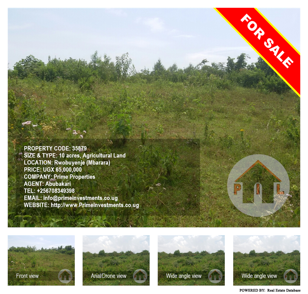 Agricultural Land  for sale in Rwobuyenje Mbarara Uganda, code: 35879