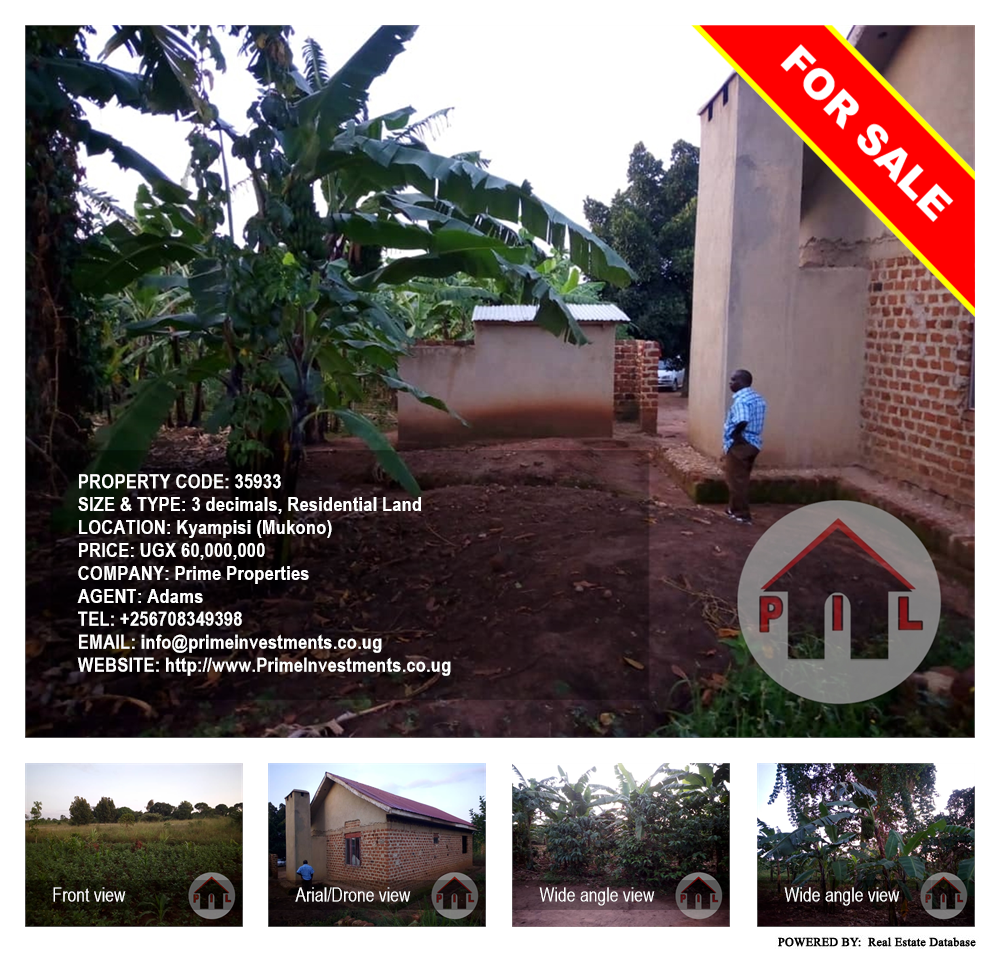 Residential Land  for sale in Kyampisi Mukono Uganda, code: 35933