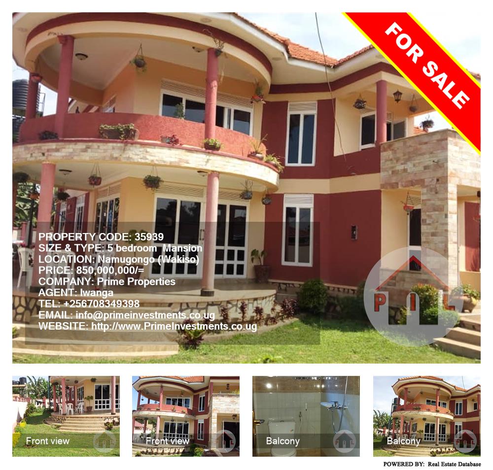 5 bedroom Mansion  for sale in Namugongo Wakiso Uganda, code: 35939