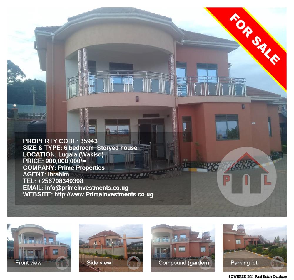 6 bedroom Storeyed house  for sale in Lugala Wakiso Uganda, code: 35943