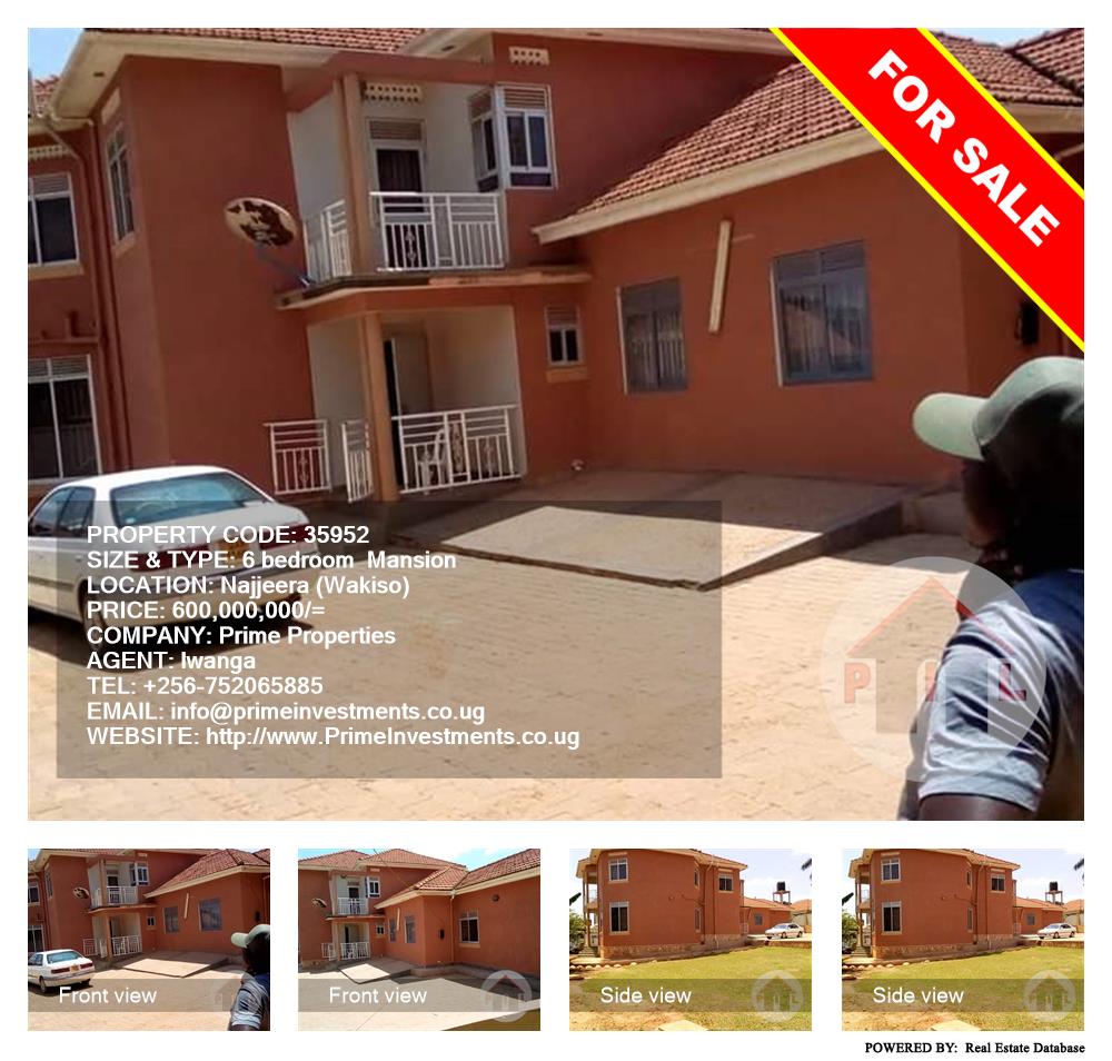 6 bedroom Mansion  for sale in Najjera Wakiso Uganda, code: 35952