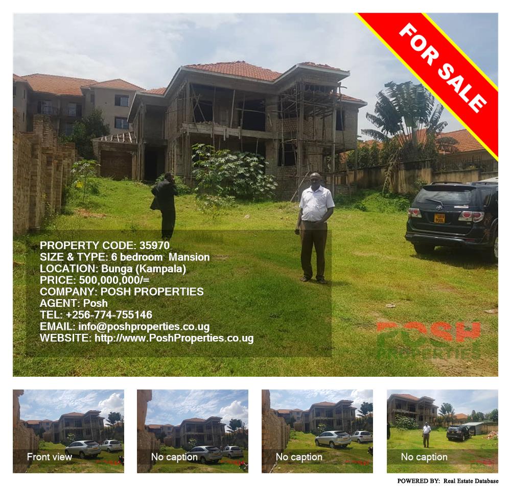 6 bedroom Mansion  for sale in Bbunga Kampala Uganda, code: 35970