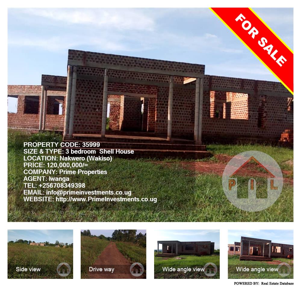 3 bedroom Shell House  for sale in Nakweelo Wakiso Uganda, code: 35999