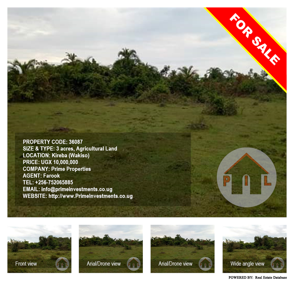 Agricultural Land  for sale in Kireba Wakiso Uganda, code: 36087