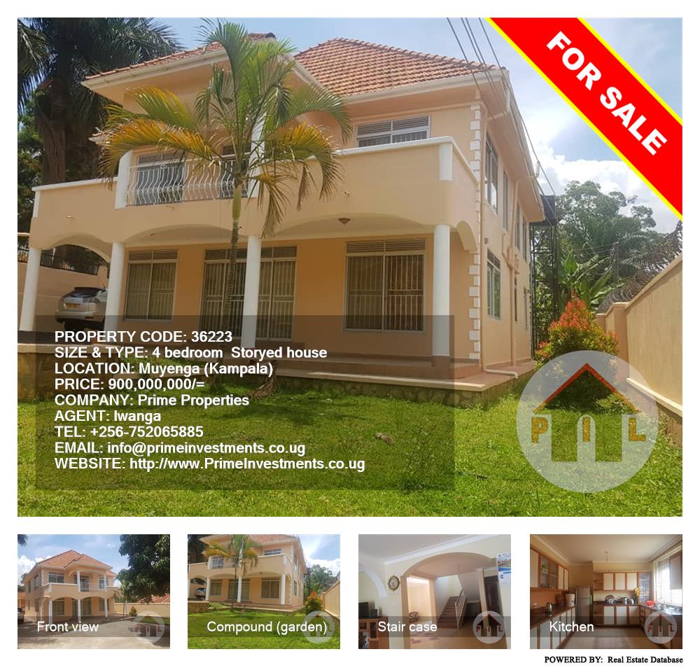 4 bedroom Storeyed house  for sale in Muyenga Kampala Uganda, code: 36223