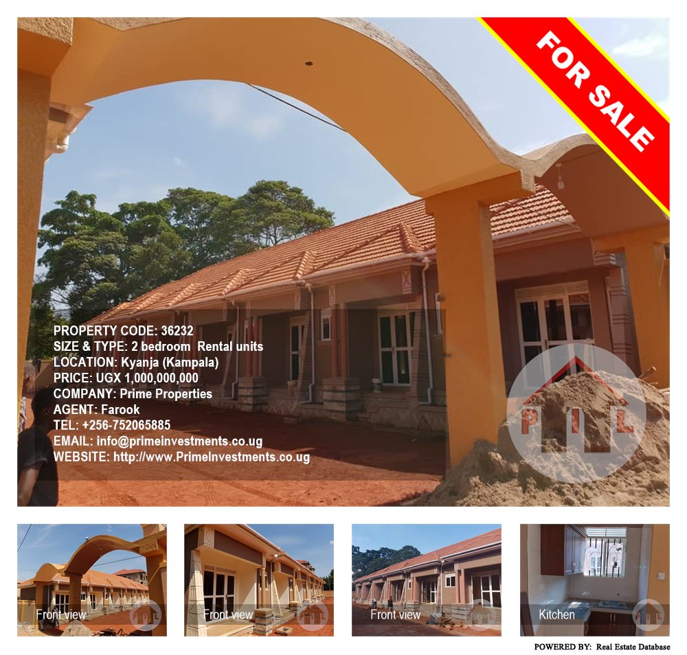 2 bedroom Rental units  for sale in Kyanja Kampala Uganda, code: 36232