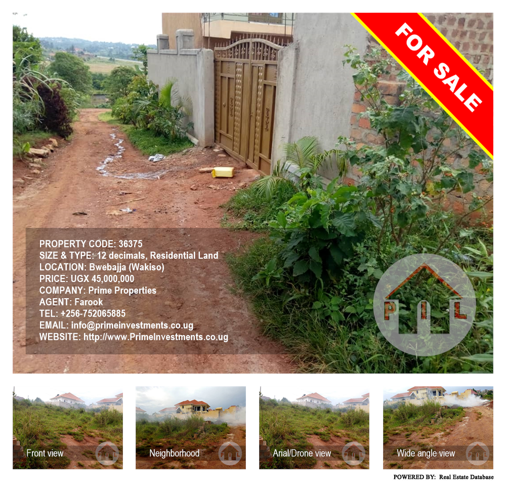 Residential Land  for sale in Bwebajja Wakiso Uganda, code: 36375