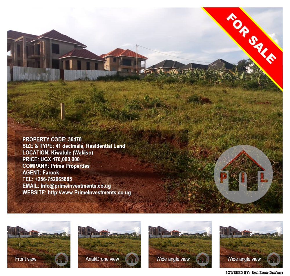 Residential Land  for sale in Kiwaatule Wakiso Uganda, code: 36478