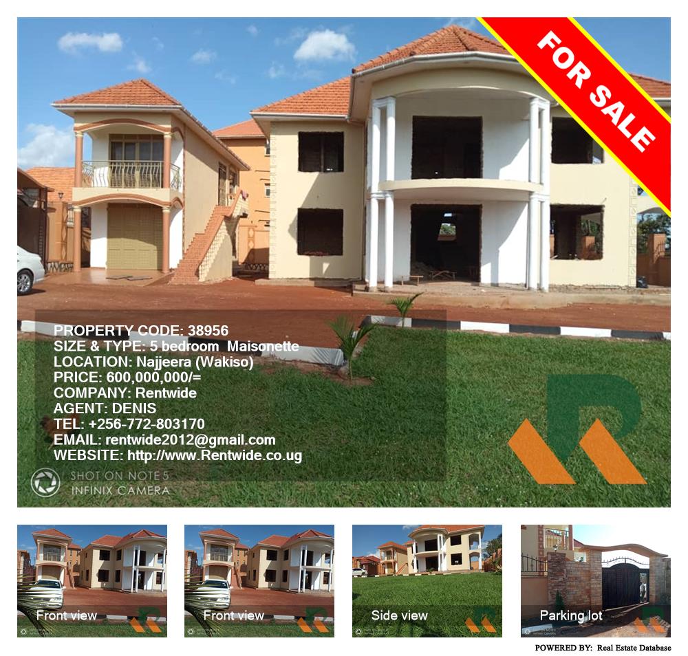 5 bedroom Maisonette  for sale in Najjera Wakiso Uganda, code: 38956