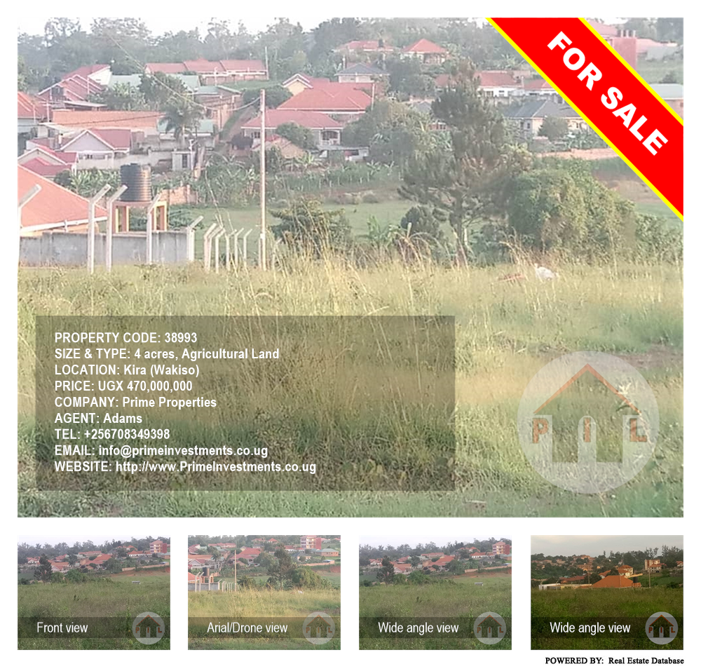 Agricultural Land  for sale in Kira Wakiso Uganda, code: 38993