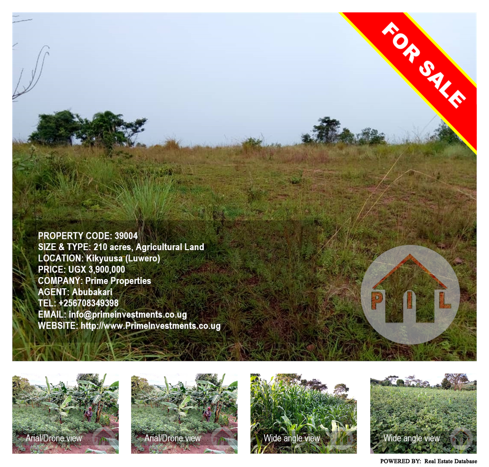 Agricultural Land  for sale in Kikyuusa Luweero Uganda, code: 39004