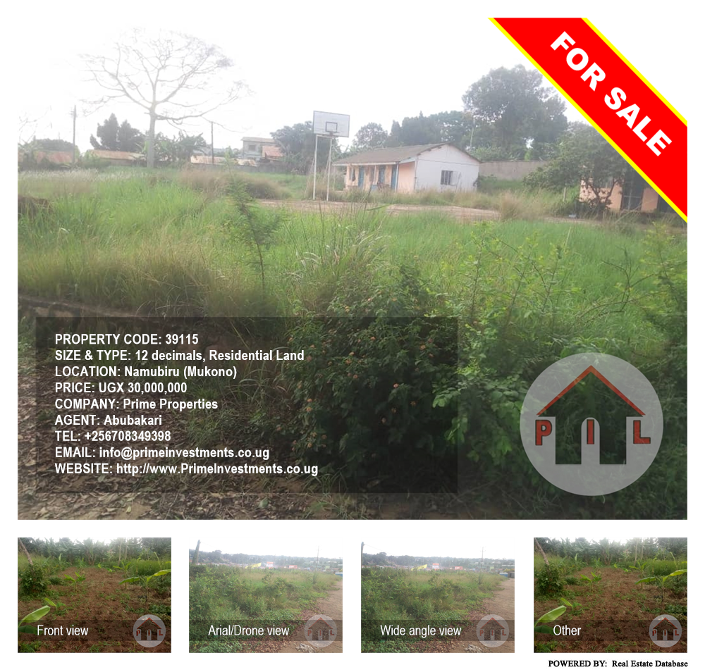 Residential Land  for sale in Namubiru Mukono Uganda, code: 39115