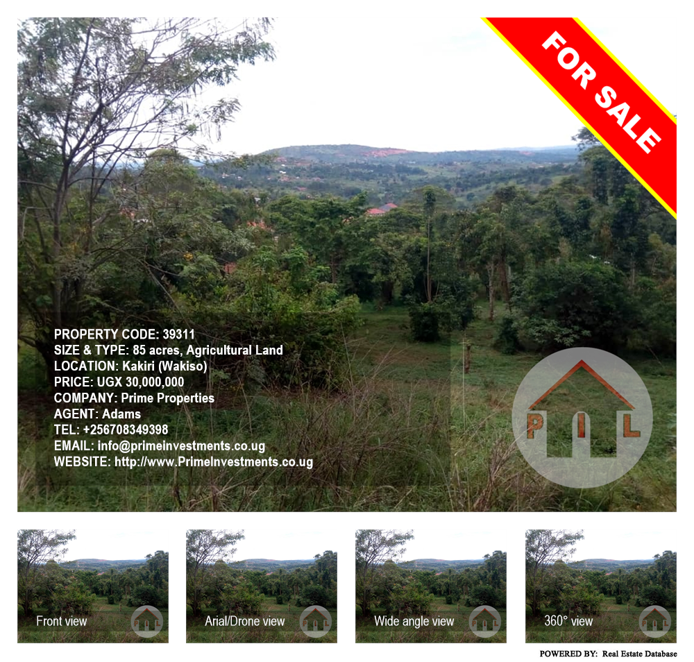 Agricultural Land  for sale in Kakiri Wakiso Uganda, code: 39311