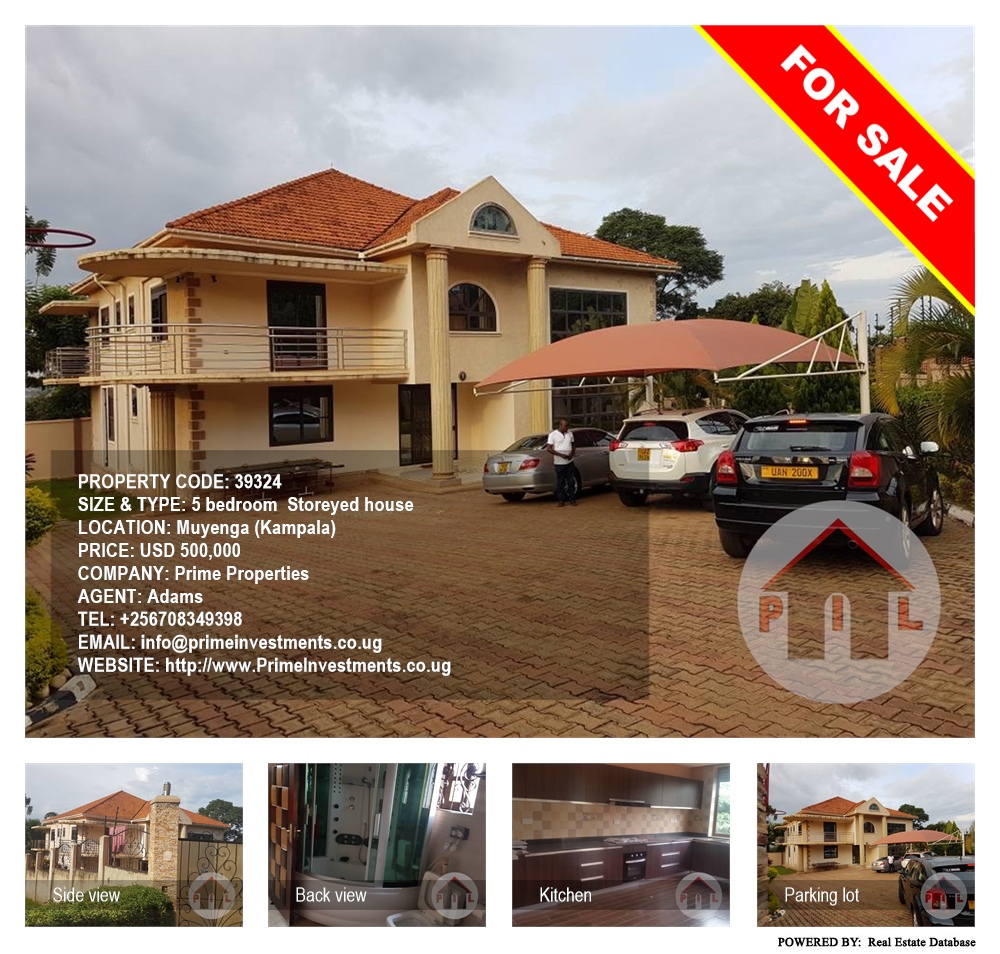 5 bedroom Storeyed house  for sale in Muyenga Kampala Uganda, code: 39324