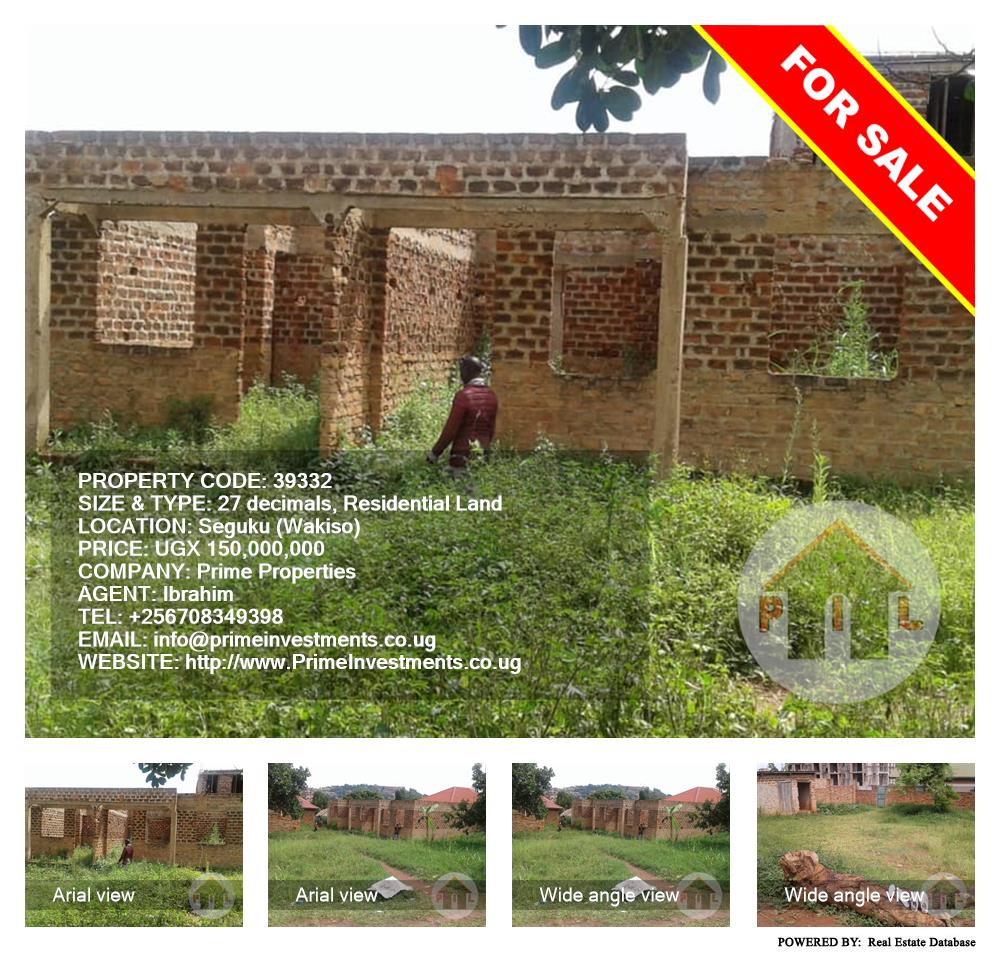 Residential Land  for sale in Seguku Wakiso Uganda, code: 39332